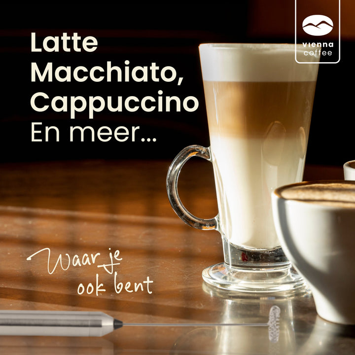 Vienna Coffee Melkopschuimer - Batterij - Viennacoffee -